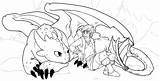 Dragon Coloring Pages Train Baby Toothless sketch template