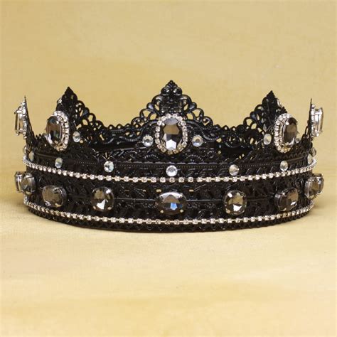 daario black evil crown gothic crown king crown crown royal etsy