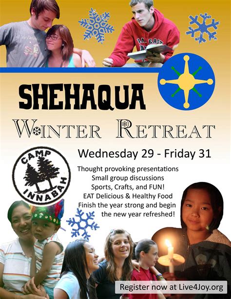 winter retreat flyer shehaqua family
