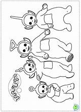 Teletubbies Coloring Pages Po Lala Kids Dipsy Color Getdrawings Fun Template Getcolorings Print sketch template