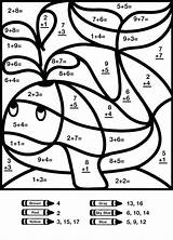 Math Coloring Color Number Pages Worksheet Kids Printable sketch template