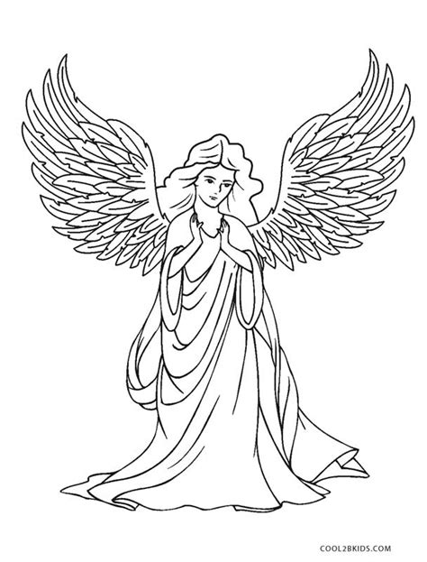 printable angel coloring pages  kids coolbkids