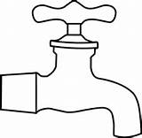 Tap Faucet Plumbing sketch template