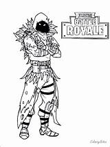 Fortnite Coloring Pages Raven Drift Skins Battle Royale Ice King Printable Kids Twitter Drawing Bomber sketch template