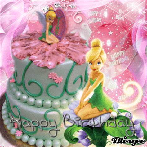 happy birthday tinkerbell picture  blingeecom