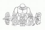 Lego Coloring Pages Avenger Avengers Popular sketch template