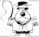 Chubby Circus Flea Mad Master Clipart Cartoon Cory Thoman Outlined Coloring Vector 2021 sketch template