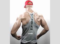 Monsta Clothing Mens Workout Bodybuilding Wear MASS Racerback Tank Top