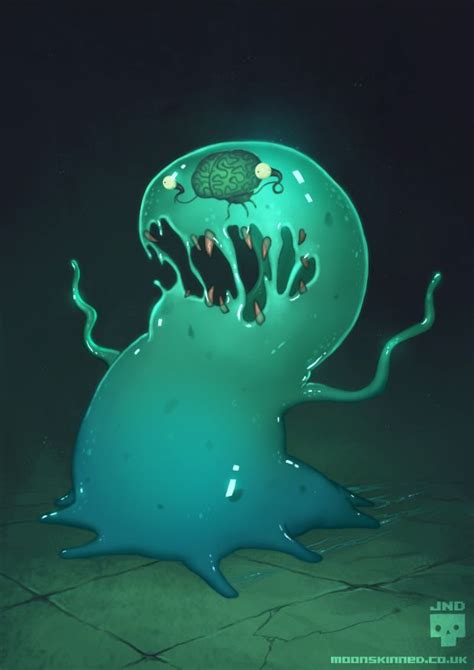 slime  moonskinned  deviantart creature art fantasy monster