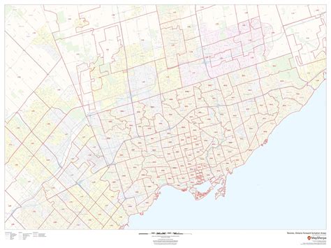 Map Of Toronto Postcode Zip Code And Postcodes Of Toronto