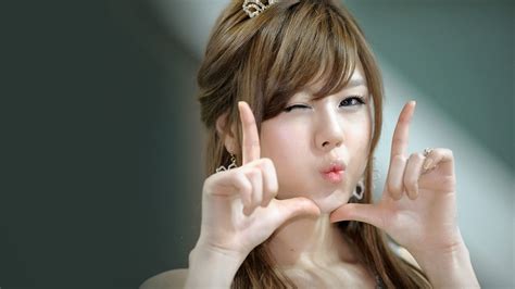 🔥 Free Download Beautiful Korean Asian Girl Cute Pose Wink Hd Wallpaper