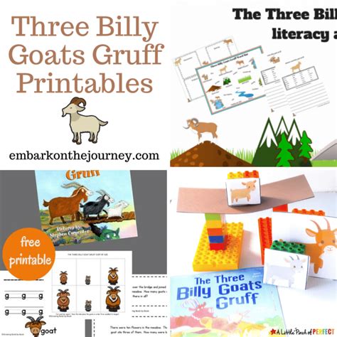 billy goats gruff printables