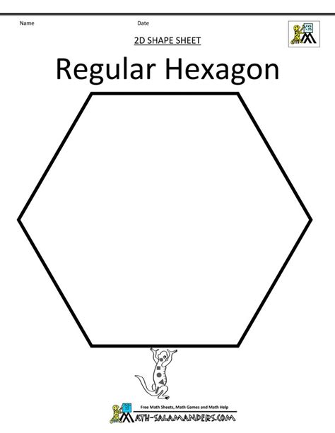 hexagon clipart printable  bee printables math sheets clip art