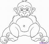 Chimpanzee Coloring Pages Library Clipart sketch template