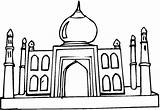 Mahal Taj Mosque Clipart Masjid Coloring Clip Cliparts Cartoon Getcolorings Pages Printable Clipartbest Vector Use sketch template