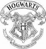 Hogwarts Logo Crest Potter Harry School Poudlard Vector Drawing Color Transparent Letter Deviantart Drawn Symbol Coloriage Pencil Getdrawings Para Blason sketch template