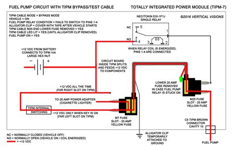 tipm fuel pump circuit diagrams vertical visions