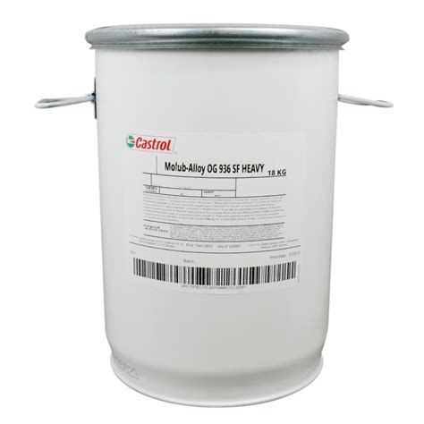 castrol molub alloy og  sf heavy open gear compound kg bucket