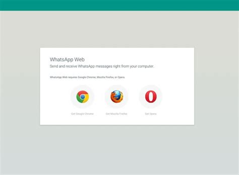 whatsapp le client web est compatible avec firefox et opera