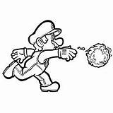 Mario Coloring Pages Super Fireball Fire Printable Ball Throwing Color Party Para Luigi Print Online Bros Momjunction Brothers Top Colorear sketch template