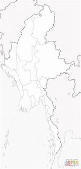 Coloring Myanmar sketch template