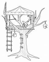 Coloring Treehouse Pages Tree House Observer Colouring Magic Drawing Color Drawings Books Getcolorings Printable Engraving Treehouses sketch template