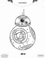 Coloring Bb8 Wars Star Pages Sheet Awakens Force Sheets Bb Rey sketch template