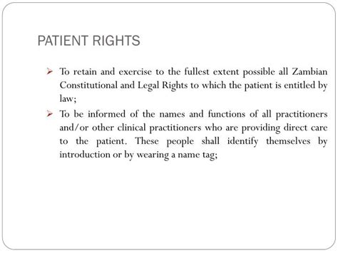 Ppt Patients’ Rights And Responsibilities Powerpoint Presentation