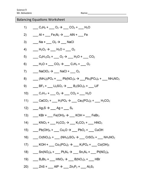 student exploration balancing chemical equations activity  answers