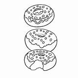 Donut Sprinkle Donuts Doughnut Colorear Donas Barnet Topp Ditt Sider Doughnuts Eating Homer sketch template