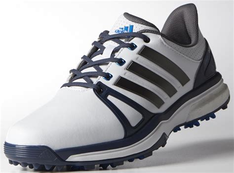 adidas adipower boost  golf shoes whiteblue discount prices