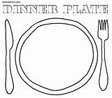 Plate Coloring Food Pages Print Sheet Color Dinner Printable Empty Plates Seder Getcolorings Clipart Clipartbest Healthy sketch template