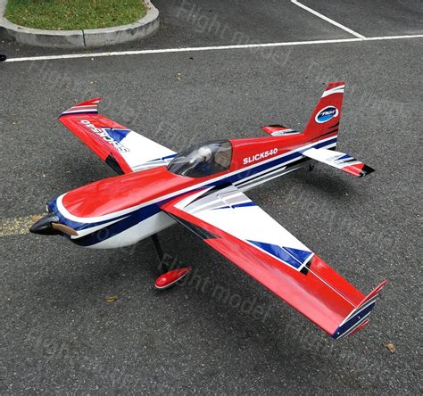 flight model slick   cc ch balsa wood fixed wing gas arf rc
