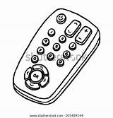 Remote Tv Cartoon Vector Control Sketch Illustration Isolated Drawn Hand Style Stock Background Shutterstock Vectors Royalty sketch template