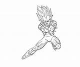 Vegeta Coloring Pages Baby Super Goku Template Random sketch template