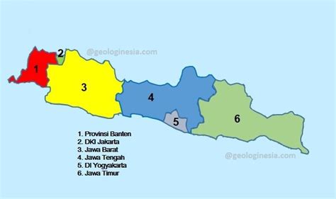 Daftar Provinsi Di Pulau Jawa Nama Ibukota Luas Wilayah Dan Populasi