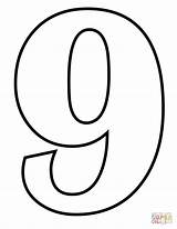 Number Coloring Pages Printable Numbers Supercoloring sketch template