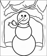 Coloring Snowman Printable Kids Pages Mpmschoolsupplies sketch template