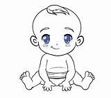Baby Drawing Draw Outline Drawings Clipart Cartoon Easy Line Step Sketch Infant Transparent Paintingvalley Steps sketch template