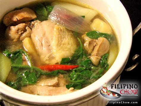 picture of tinolang manok ginger chicken soup filipino