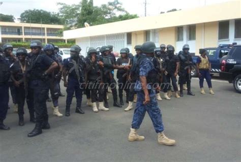 Accra Police March For Peace Ahead Of Polls [photos] The Ghana