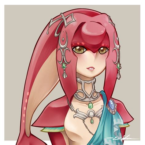 Mipha By Emmawight Nose Drawing Zelda Breath Breath Of The Wild