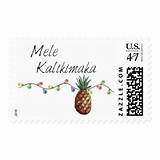 Zazzle Christmas Stamps Kalikimaka Mele Sold sketch template