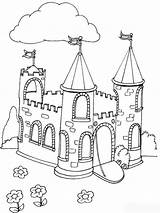 Castle Coloring Pages Printable Print sketch template