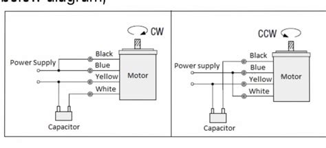 wiring diagram single phase motor connection