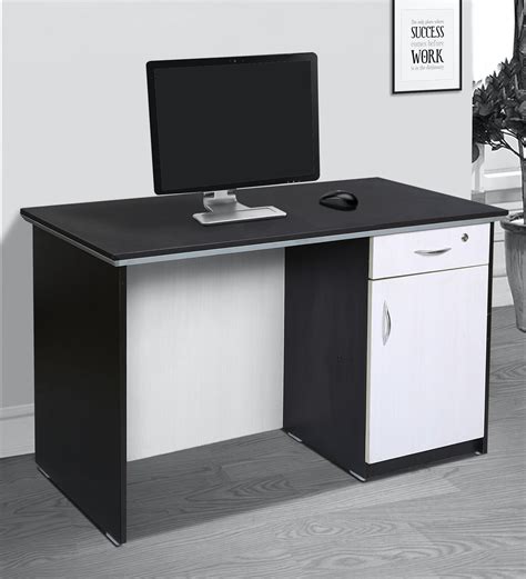 buy agate office table  wenge white colour  fullstock