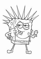 Spongebob Squarepants Coloring Color Draw Print Sheets Easy Crying Depressed Two Step sketch template