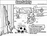 Safety Gun Coloring Pages Colouring Area Leave Resolution Medium sketch template