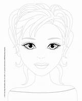 Coloretes Sombras Utilizar Labios Brillo sketch template