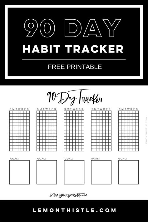 printable  day habit tracker printable inspirational quotes